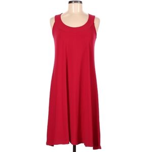 Ellen Parker red sleeveless dress size M